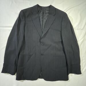 Armani Collezioni Italy Mens Pinstripe Wool Blazer 2-Button Single Vent 40R/42R